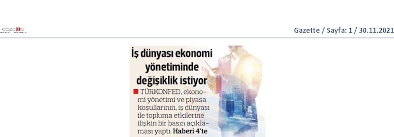 TÜRKONFED Ekonomi Basin Aciklamasi 29 Kasim 2021 - 9
