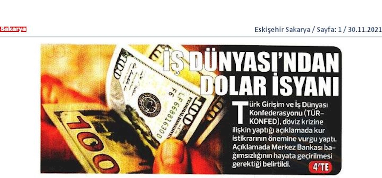 TÜRKONFED Ekonomi Basin Aciklamasi 29 Kasim 2021 - 20