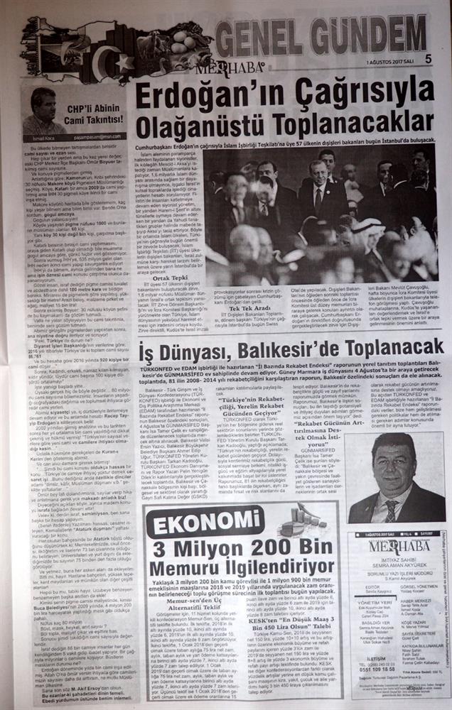 TÜRKONFED Gunmarsifed Türkiye Icin Bir Rekabet Endeksi Rapor Tanitim Toplantısı Medya Yansimalari 5 Agustos 2017 - 21