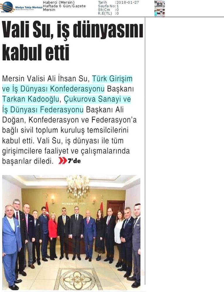 TÜRKONFED İDK Giskad Kadinin Cok Yonlu Guclendirilmesi Projesi Mersin Toplantısı Medya Yansimalari 26 Ocak 2018 Mersin - 21