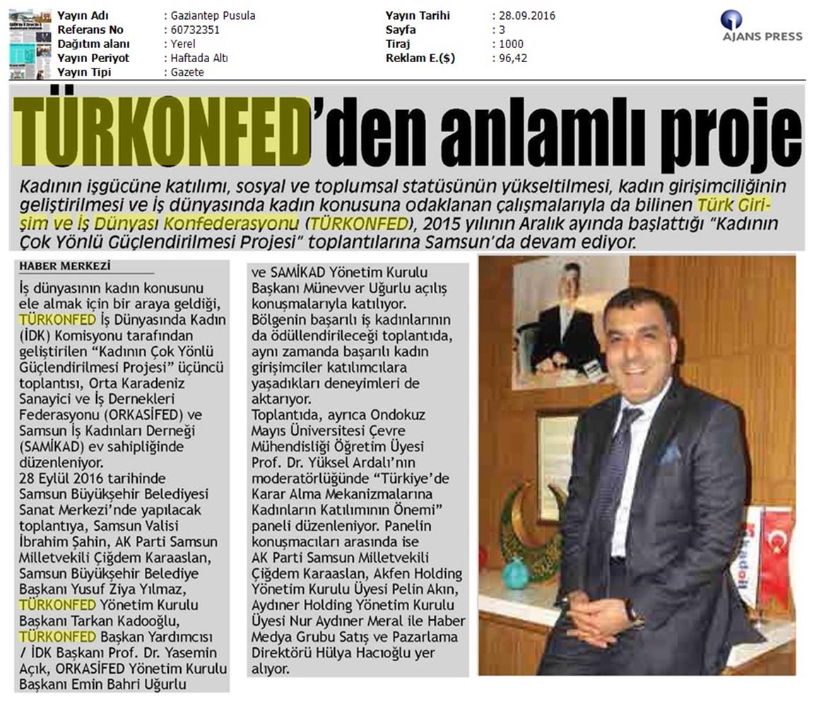 TÜRKONFED İDK Toplantısı 28 Eylul 2016 Samsun - 4