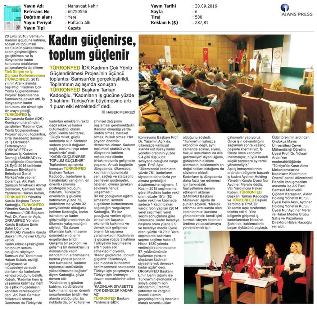 TÜRKONFED İDK Toplantısı 28 Eylul 2016 Samsun - 11