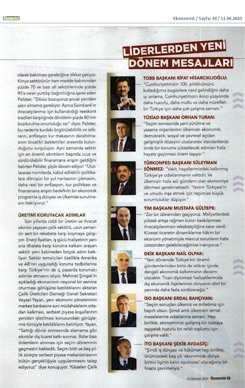 TÜRKONFED Kabine Toplantısı Basin Aciklamasi 4 Haziran 2023 - 9
