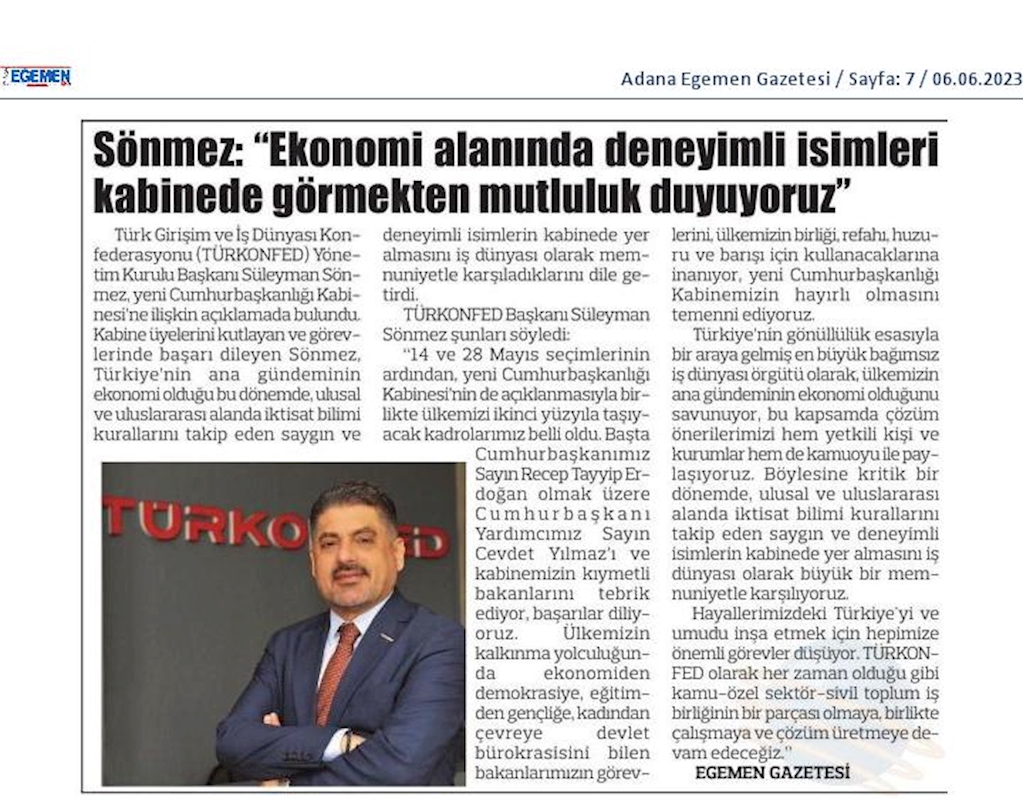 TÜRKONFED Kabine Toplantısı Basin Aciklamasi 4 Haziran 2023 - 15
