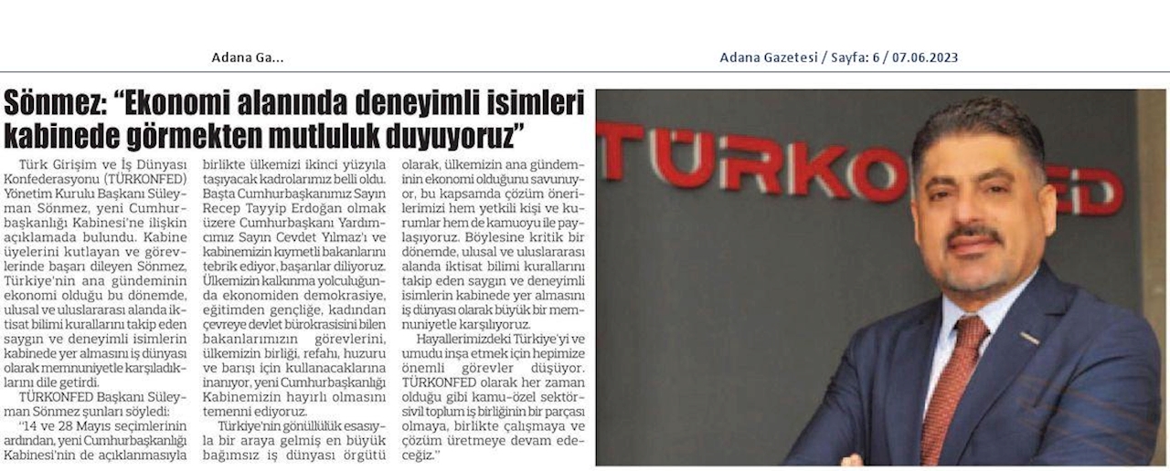 TÜRKONFED Kabine Toplantısı Basin Aciklamasi 4 Haziran 2023 - 17