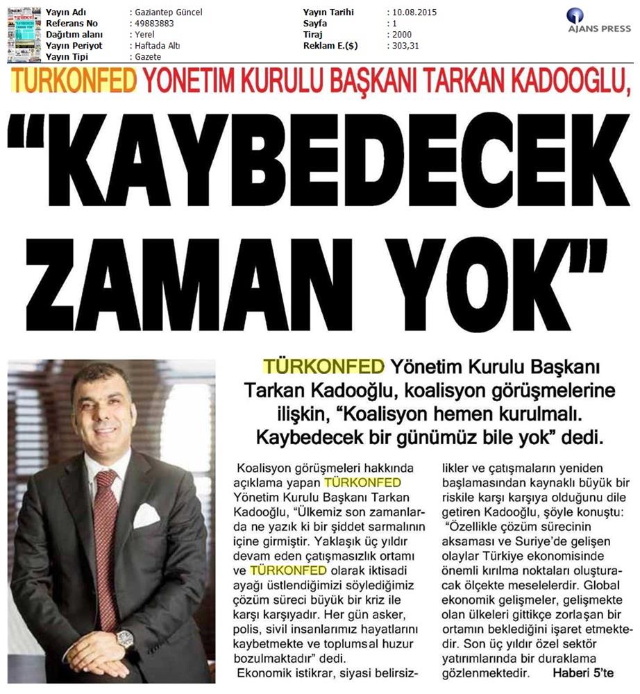 TÜRKONFED Koalisyon Aciklamasi Basin Yansimalari - 5