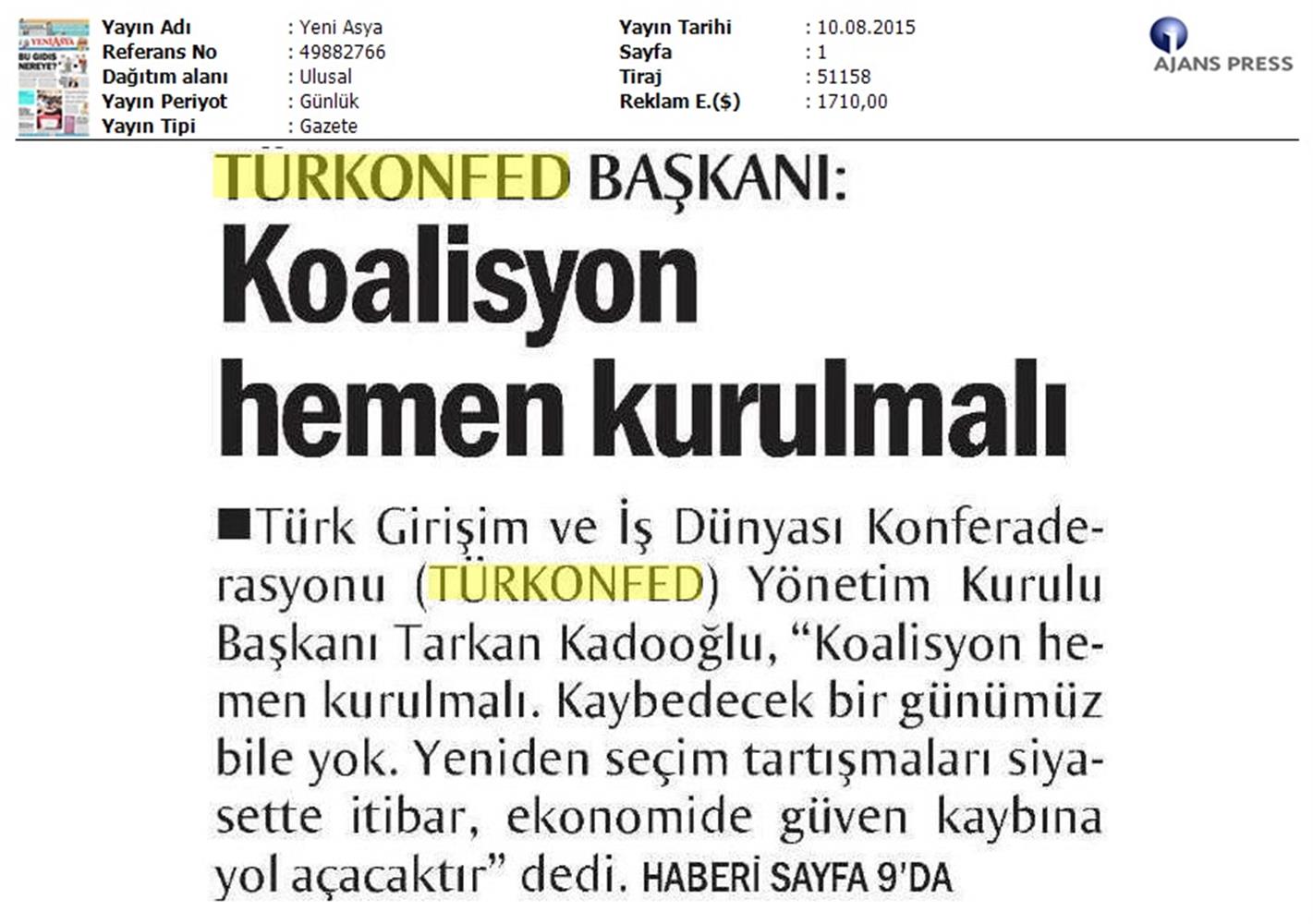 TÜRKONFED Koalisyon Aciklamasi Basin Yansimalari - 21