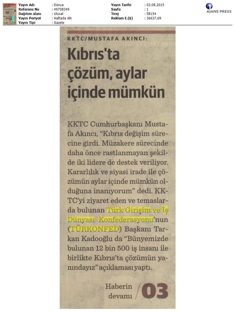 TÜRKONFED Koalisyon Aciklamasi Basin Yansimalari - 26