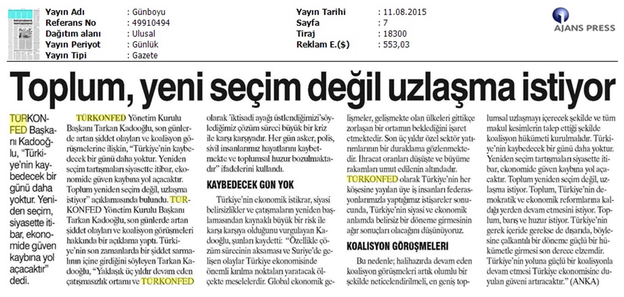 TÜRKONFED Koalisyon Aciklamasi Basin Yansimalari - 60