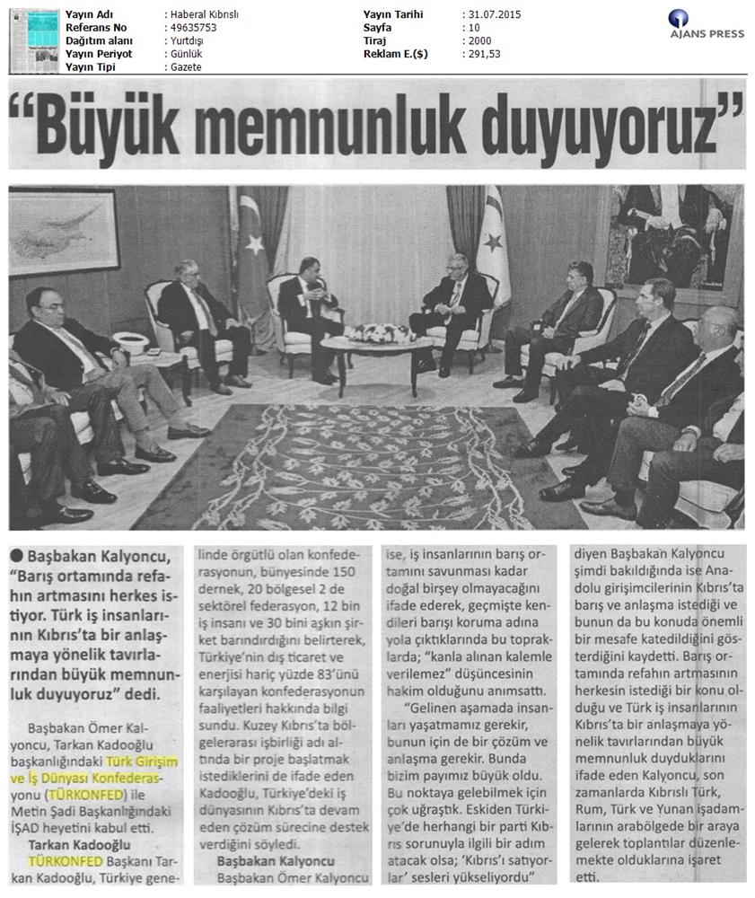 TÜRKONFED Koalisyon Aciklamasi Basin Yansimalari - 77