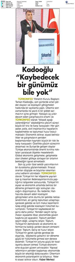 TÜRKONFED Koalisyon Aciklamasi Basin Yansimalari - 90