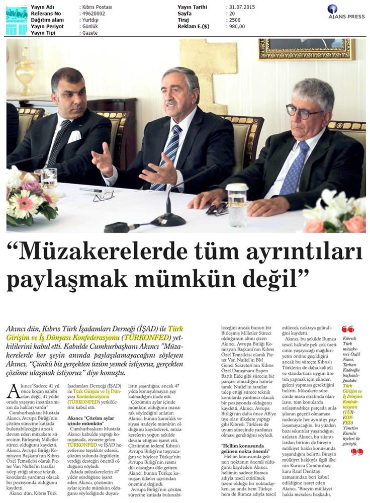 TÜRKONFED Koalisyon Aciklamasi Basin Yansimalari - 98