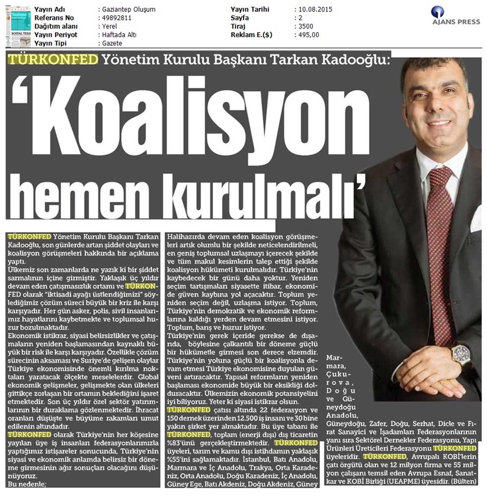 TÜRKONFED Koalisyon Aciklamasi Basin Yansimalari - 108