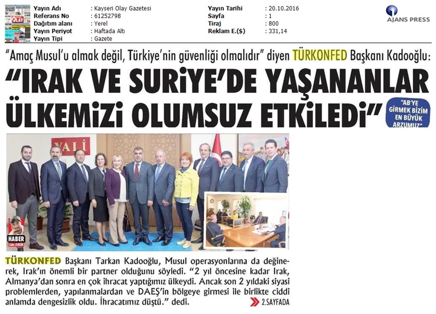TÜRKONFED Kss Anadolu Toplantilari Kayseri 19 Ekim 2016 - 5