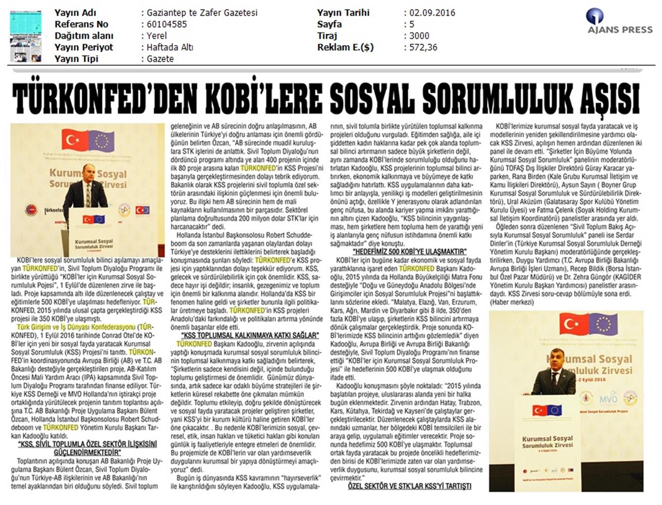 TÜRKONFED Kss Zirvesi 1 2 Eylul 2016 Istanbul - 5