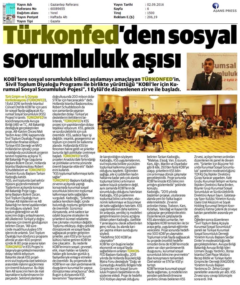 TÜRKONFED Kss Zirvesi 1 2 Eylul 2016 Istanbul - 16