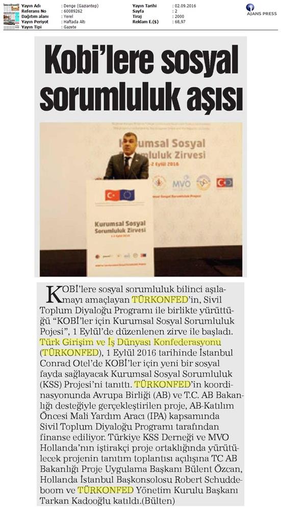 TÜRKONFED Kss Zirvesi 1 2 Eylul 2016 Istanbul - 19