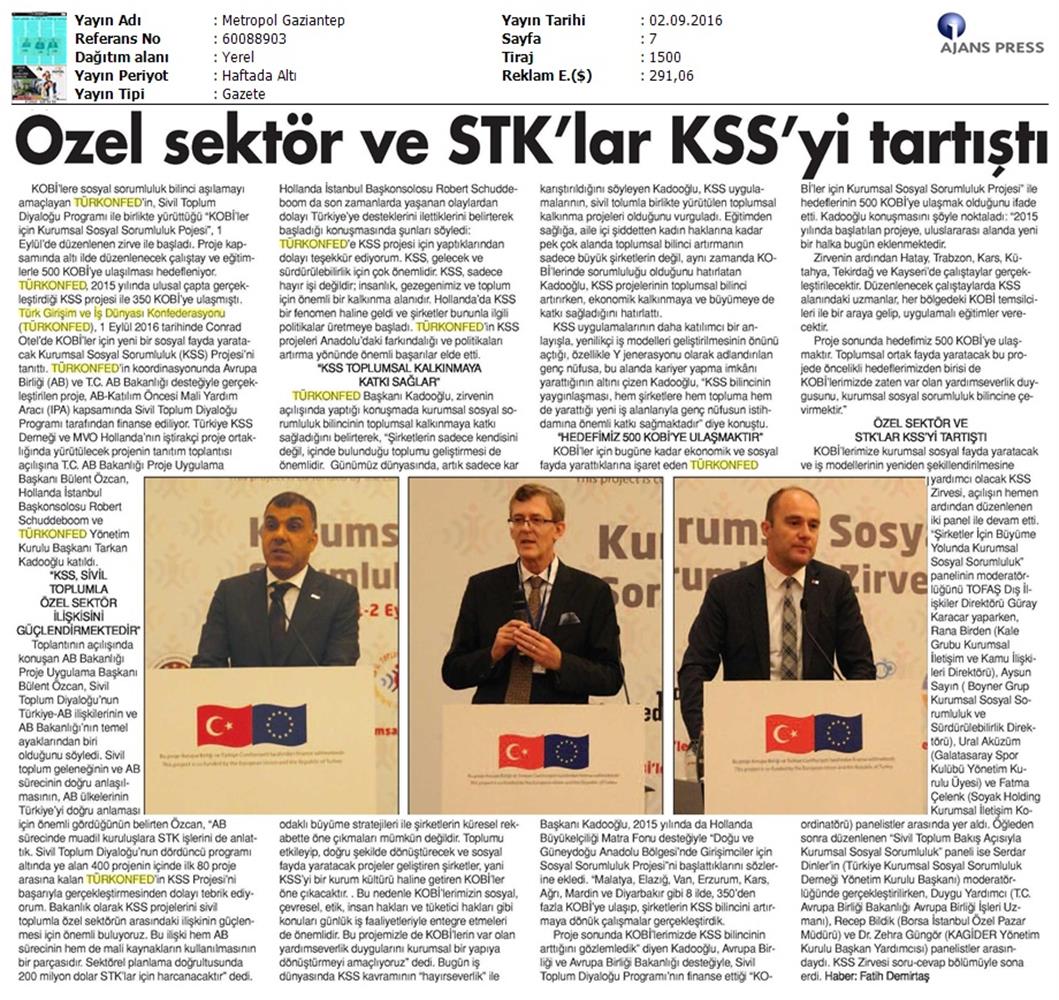 TÜRKONFED Kss Zirvesi 1 2 Eylul 2016 Istanbul - 21