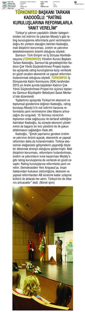 TÜRKONFED Rating Moodys Kuruluslari Basin Aciklamasi Medya Yansimalari - 6