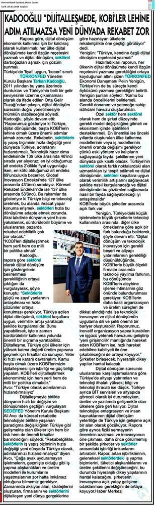 TÜRKONFED Sedefed Dijital Anadolu Raporu Medya Yansimalari 26 Mart 2018 - 4
