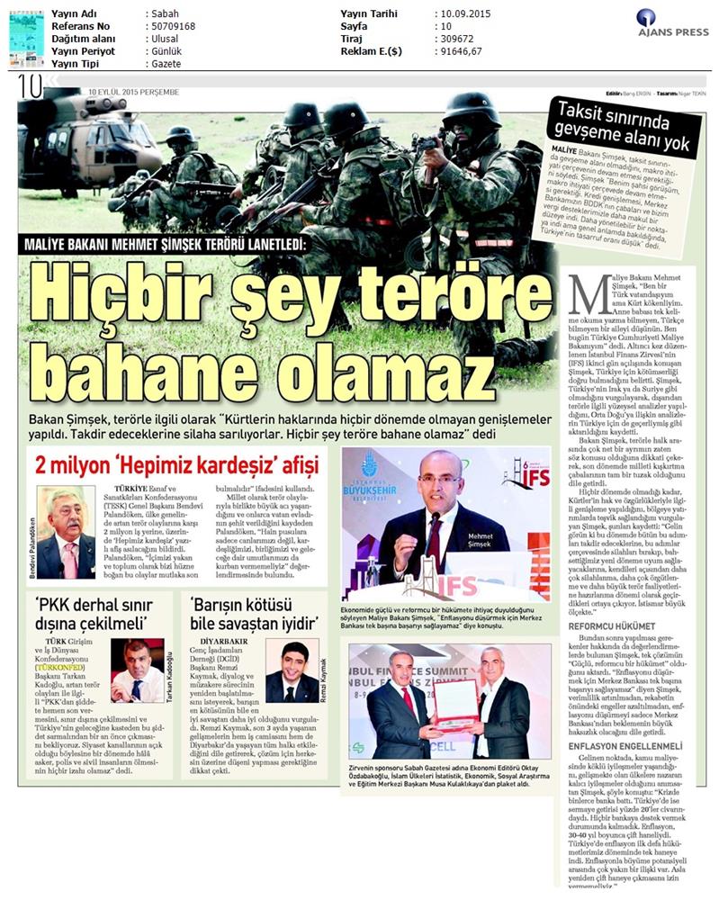 TÜRKONFED Teror Olaylarina Iliskin Aciklamalari Basin Yansimalari - 32