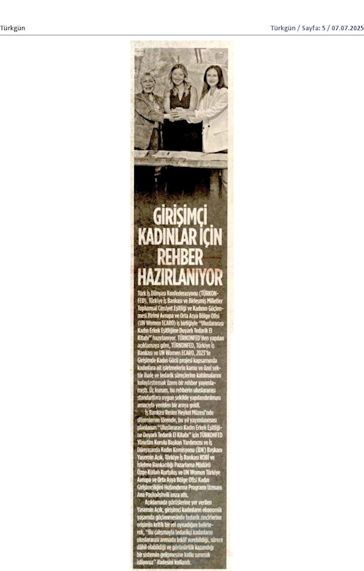 TÜRKONFED Türkiye Is Bankasi Ve Un Women Imza Toreni - 8