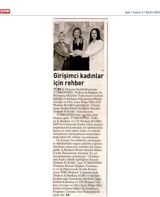 TÜRKONFED Türkiye Is Bankasi Ve Un Women Imza Toreni - 19