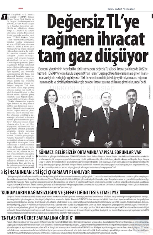 TÜRKONFED TÜSİAD Anadolu Buluşmalari 17 Kasim 2022 Kayseri - 1