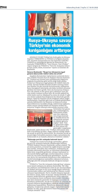 TÜRKONFED TÜSİAD Anadolu Buluşmalari 9 Mart 2022 Mersin - 20