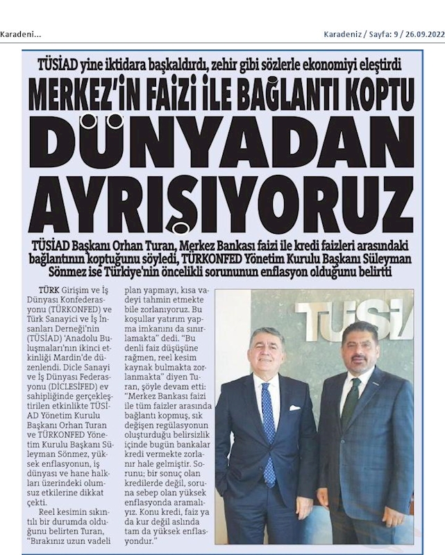 TÜRKONFED TÜSİAD Anadolu Buluşmalari 24 Eylul 2022 Mardin - 5