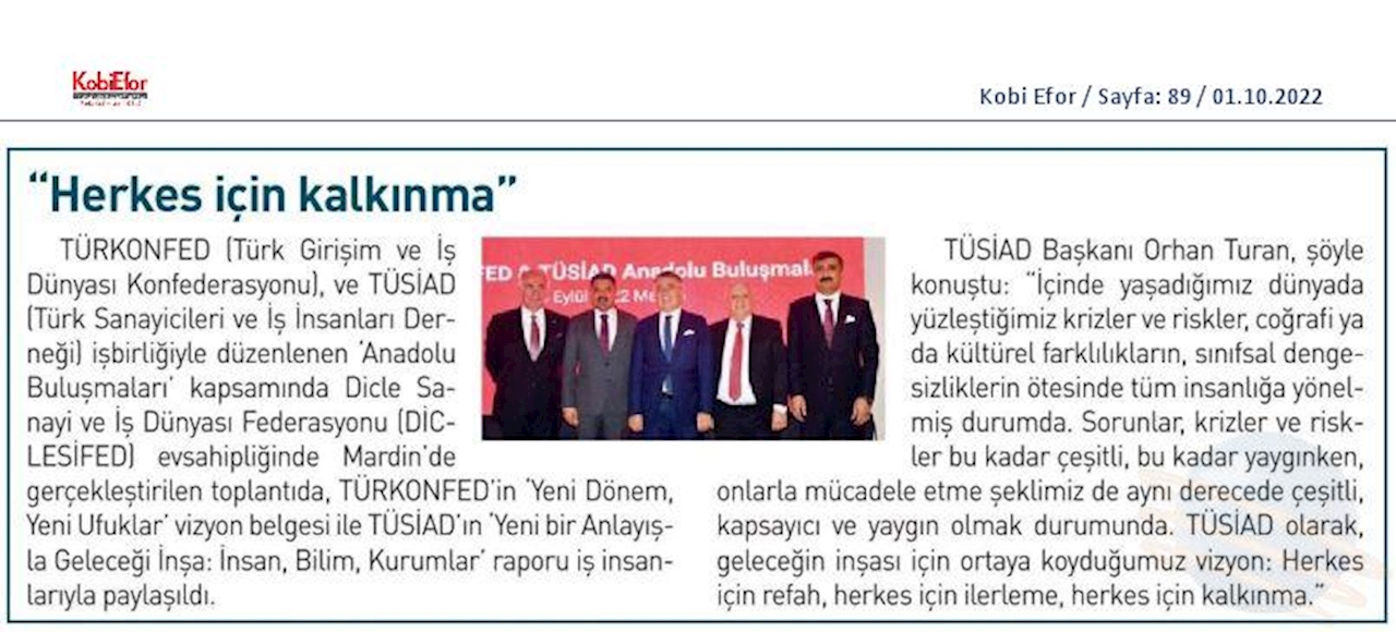 TÜRKONFED TÜSİAD Anadolu Buluşmalari 24 Eylul 2022 Mardin - 11