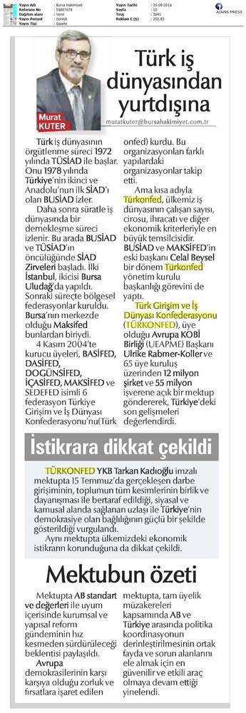 TÜRKONFED Ueapme Avrupaya Acik Mektup 19 Agustos 2016 - 11