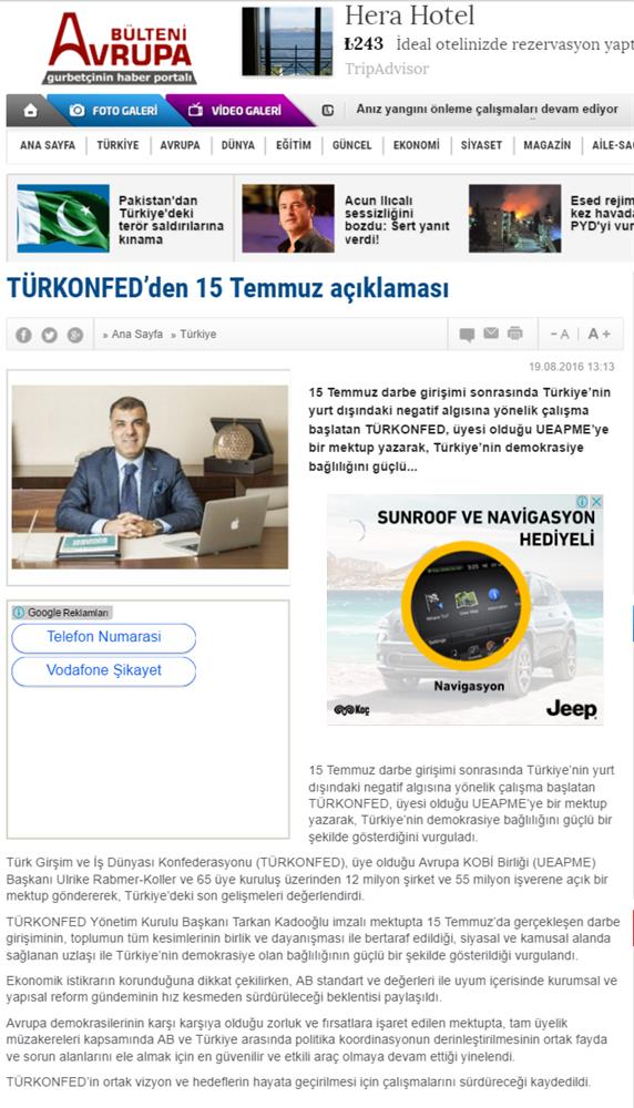 TÜRKONFED Ueapme Avrupaya Acik Mektup 19 Agustos 2016 - 13