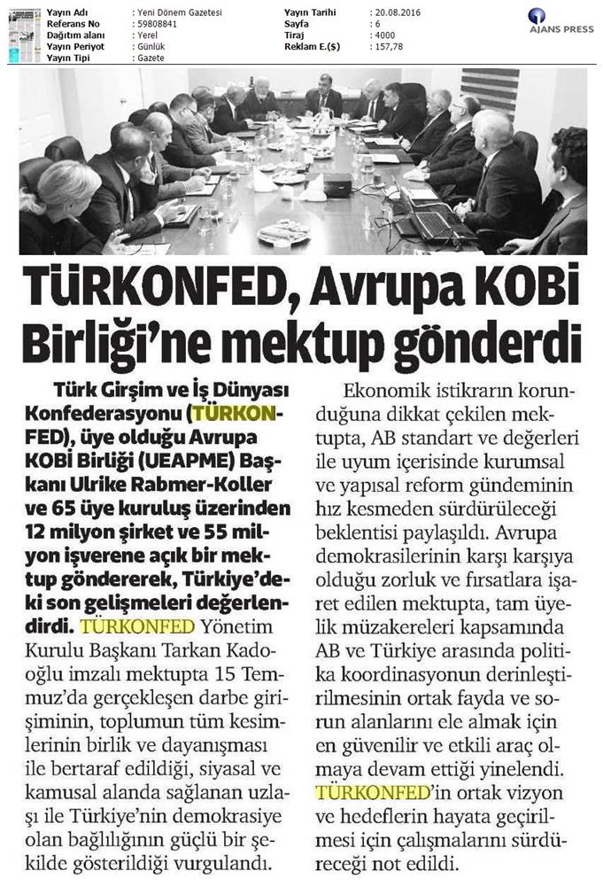 TÜRKONFED Ueapme Avrupaya Acik Mektup 19 Agustos 2016 - 17