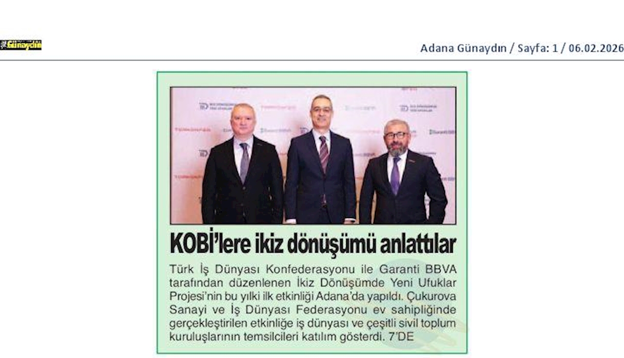 TÜRKONFED Ve Garanti BBVA Adanadaki KOBİ'lere Ikiz Dönüşümu Anlatti - 4