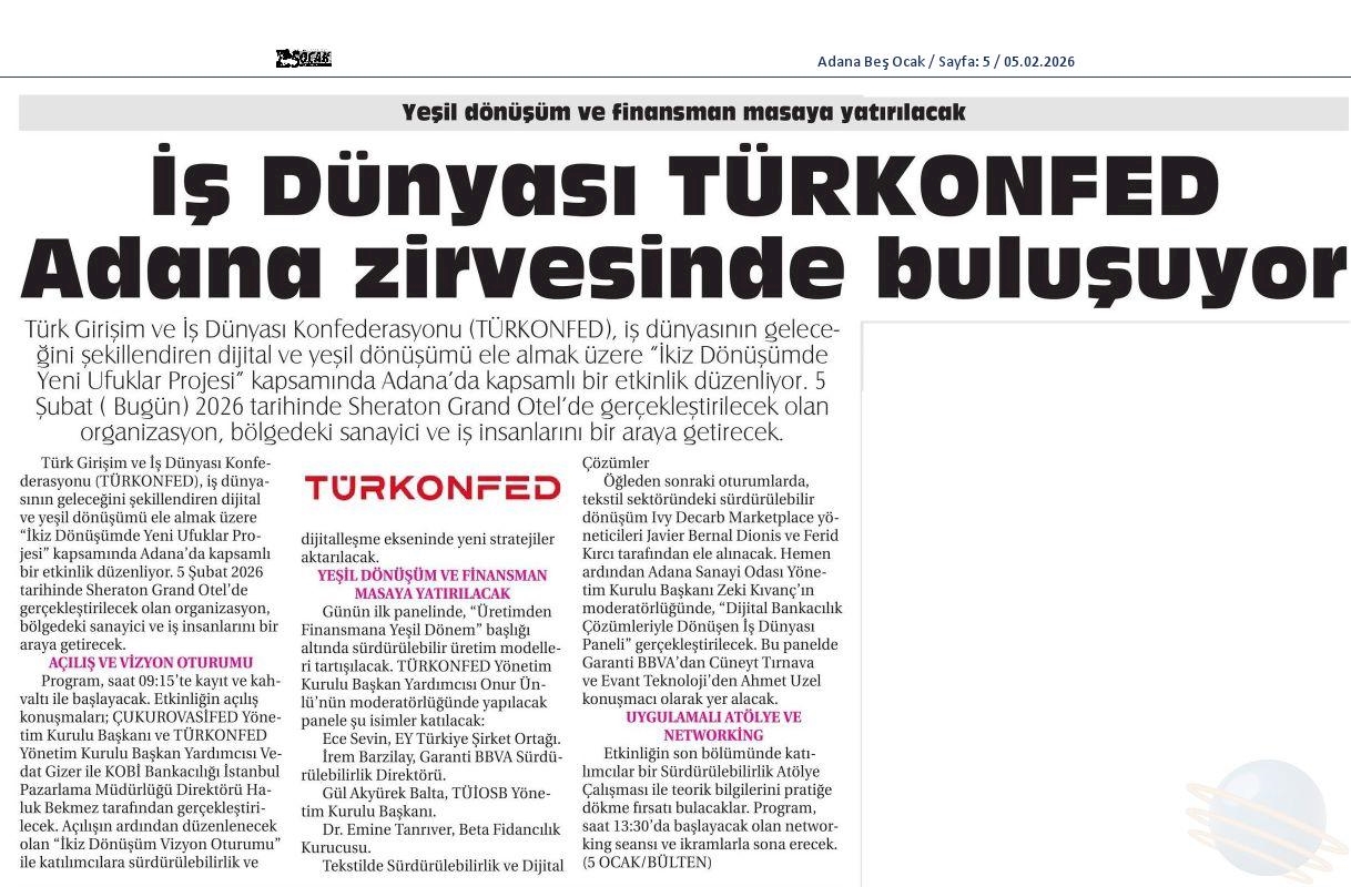 TÜRKONFED Ve Garanti BBVA Adanadaki KOBİ'lere Ikiz Dönüşümu Anlatti - 10