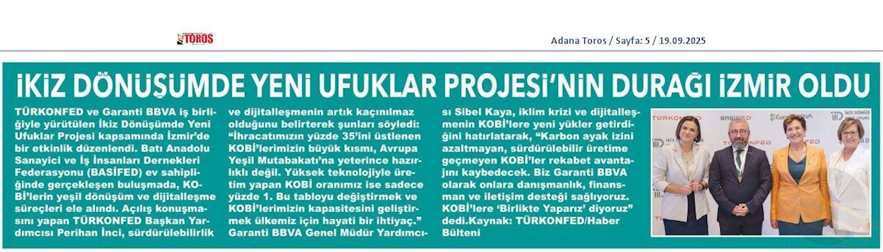 TÜRKONFED Ve Garanti BBVA Izmirde KOBİ'ler Ile Bulustu - 1