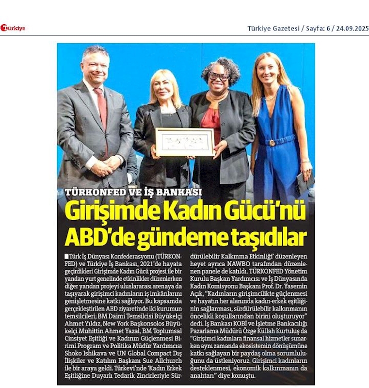 TÜRKONFED Ve Is Bankasi Abdde Girişimci Kadinlari Gundeme Tasidi - 12