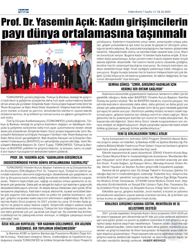 TÜRKONFED Ve Is Bankasi Girişimci Kadinlar Icin Satin Alma Gunu Duzenledi - 6