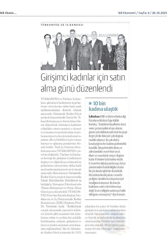 TÜRKONFED Ve Is Bankasi Girişimci Kadinlar Icin Satin Alma Gunu Duzenledi - 8