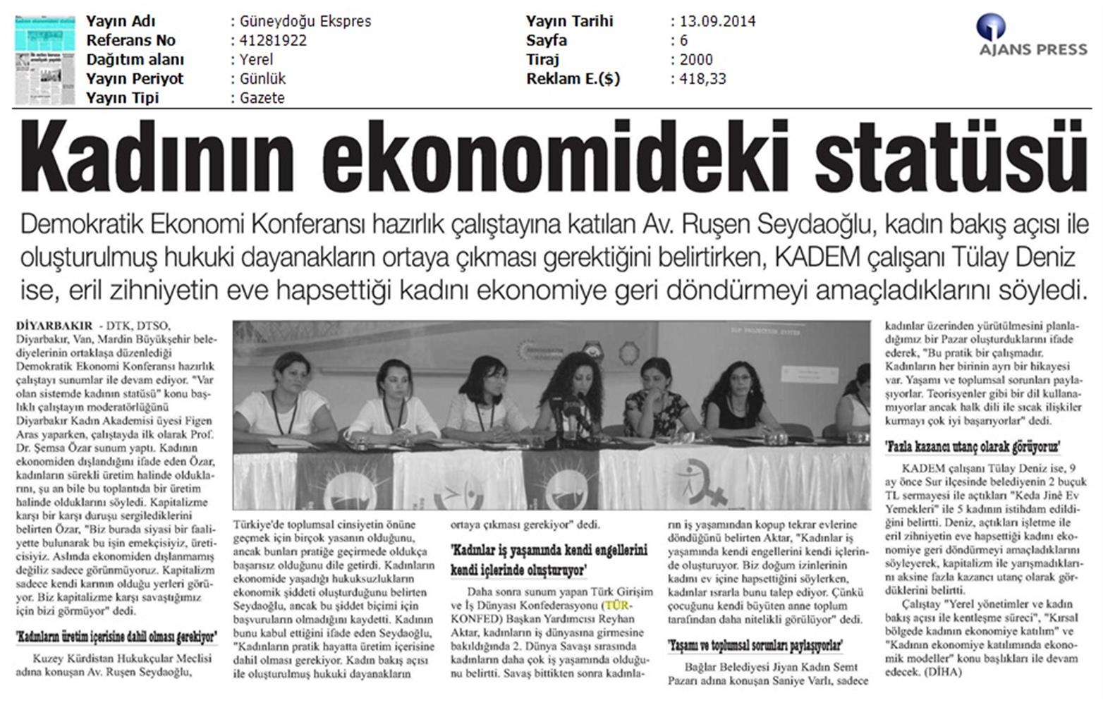 TÜRKONFED Ve Kadin 2014 - 3