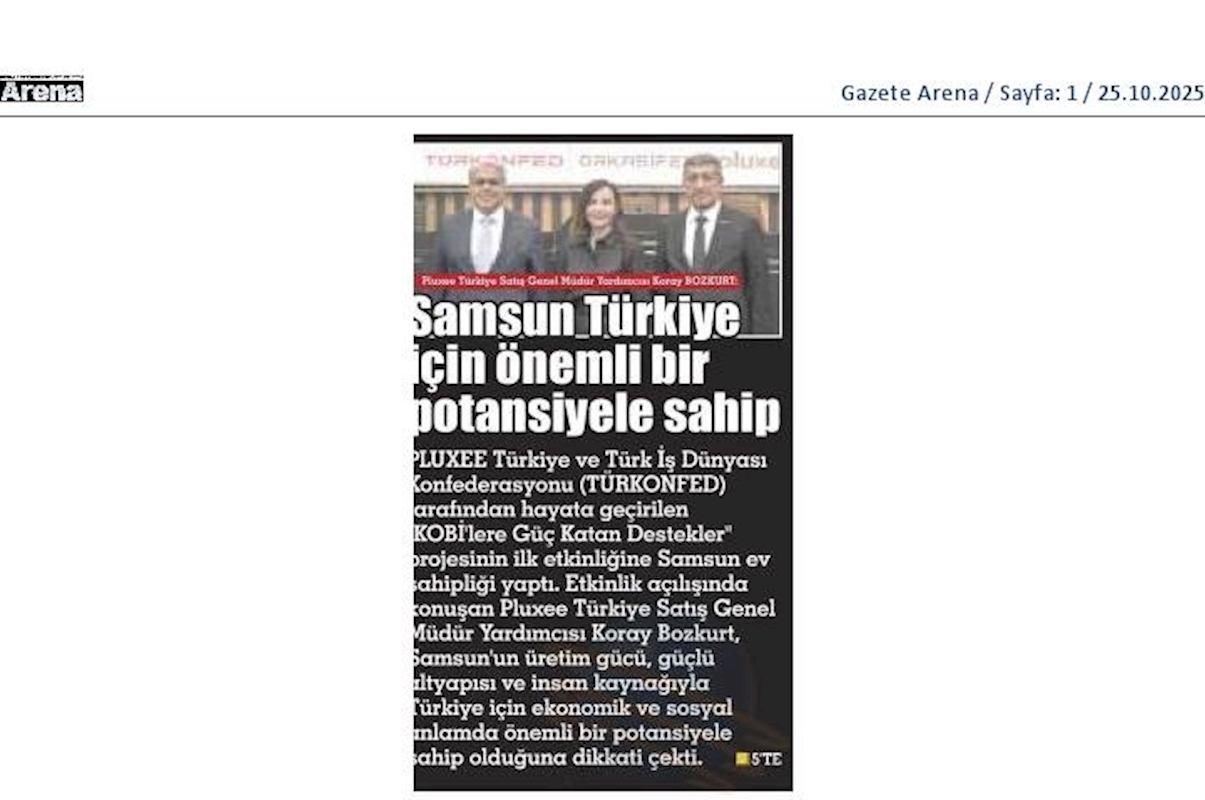 TÜRKONFED Ve Pluxee Türkiyeden KOBİ'lere Guc Katacak Is Birligi - 1