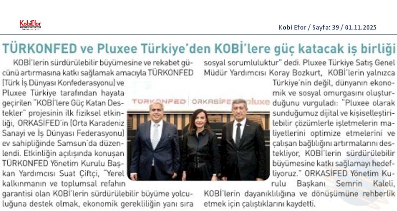 TÜRKONFED Ve Pluxee Türkiyeden KOBİ'lere Guc Katacak Is Birligi - 10