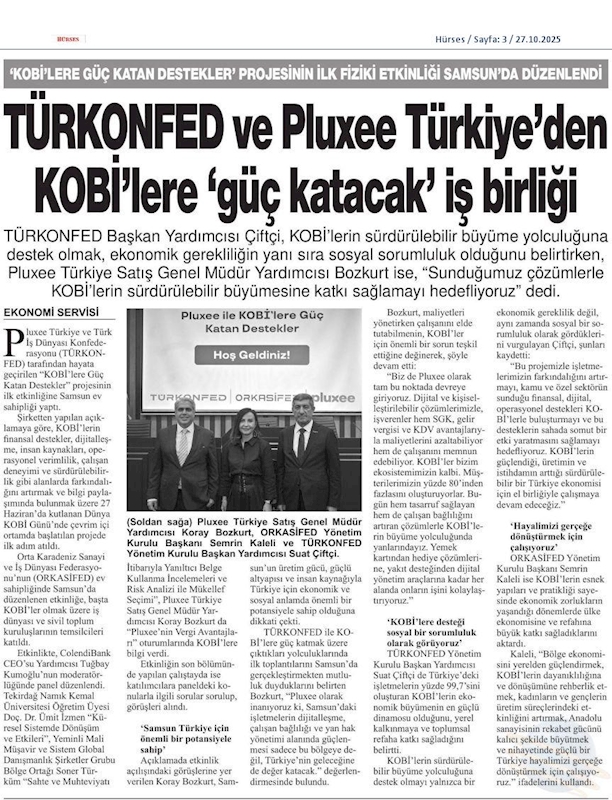 TÜRKONFED Ve Pluxee Türkiyeden KOBİ'lere Guc Katacak Is Birligi - 12