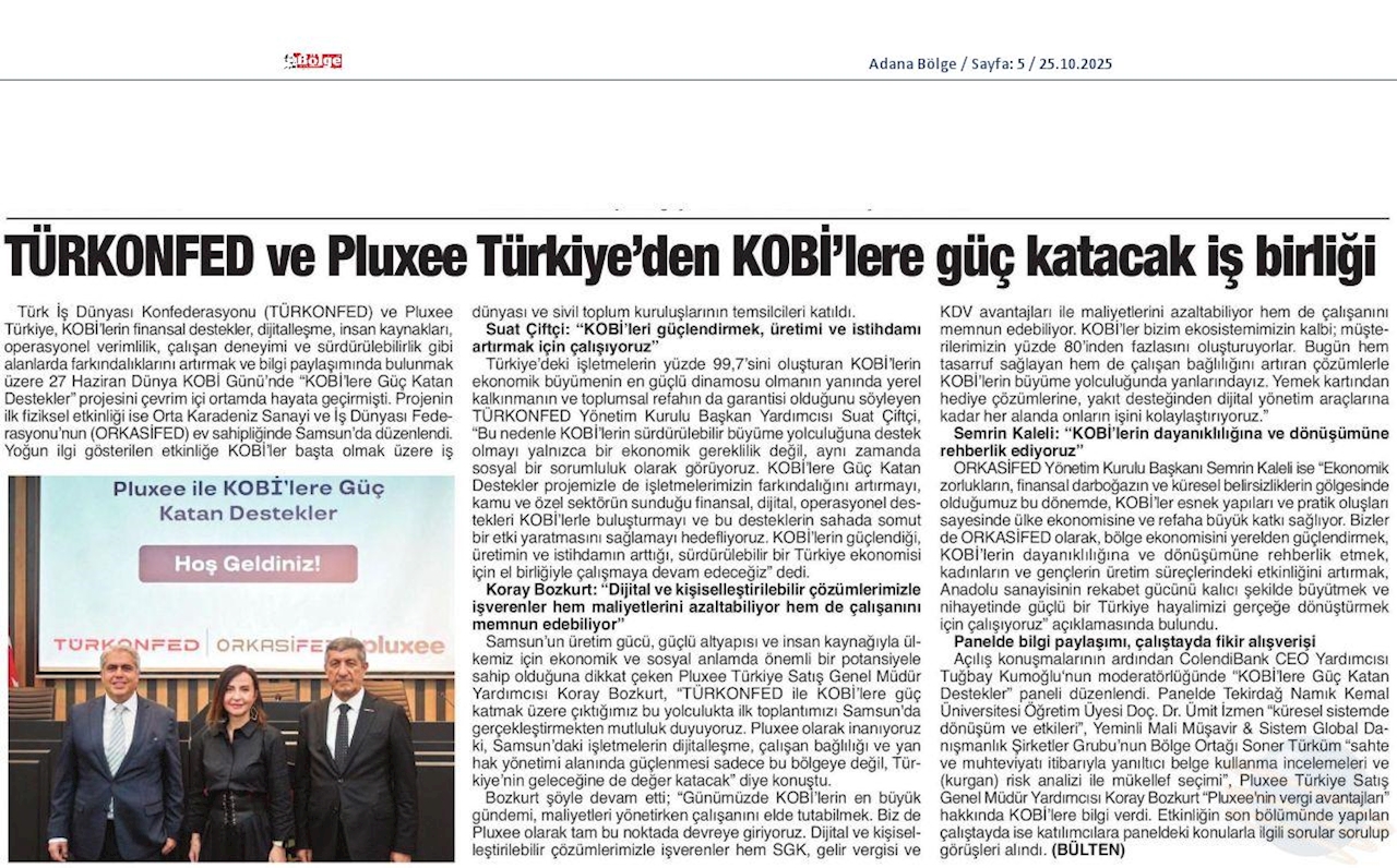 TÜRKONFED Ve Pluxee Türkiyeden KOBİ'lere Guc Katacak Is Birligi - 20