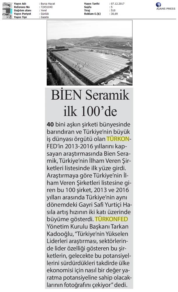 TÜRKONFED Ve TÜSİAD Borgip Adana Toplantısı On Medya Yansimalari 30 Kasim 5 Aralik 2017 - 31