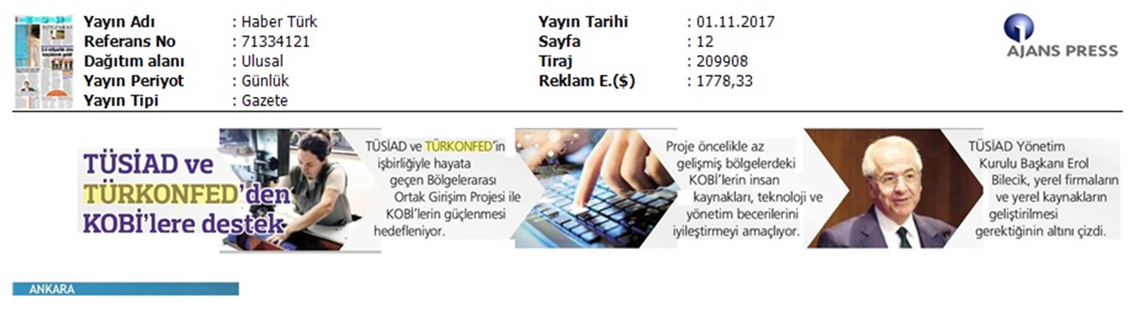 TÜRKONFED Ve TÜSİAD Borgiptanitim Toplantısı Medya Yansimalari 31 Ekim 2017 - 5