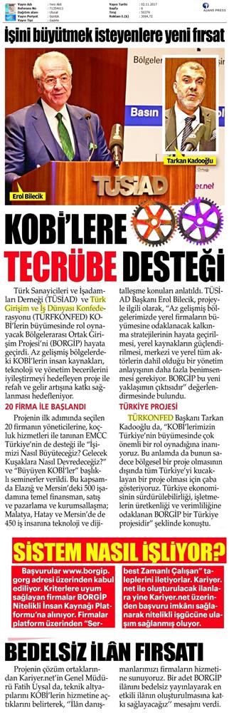 TÜRKONFED Ve TÜSİAD Borgiptanitim Toplantısı Medya Yansimalari 31 Ekim 2017 - 17