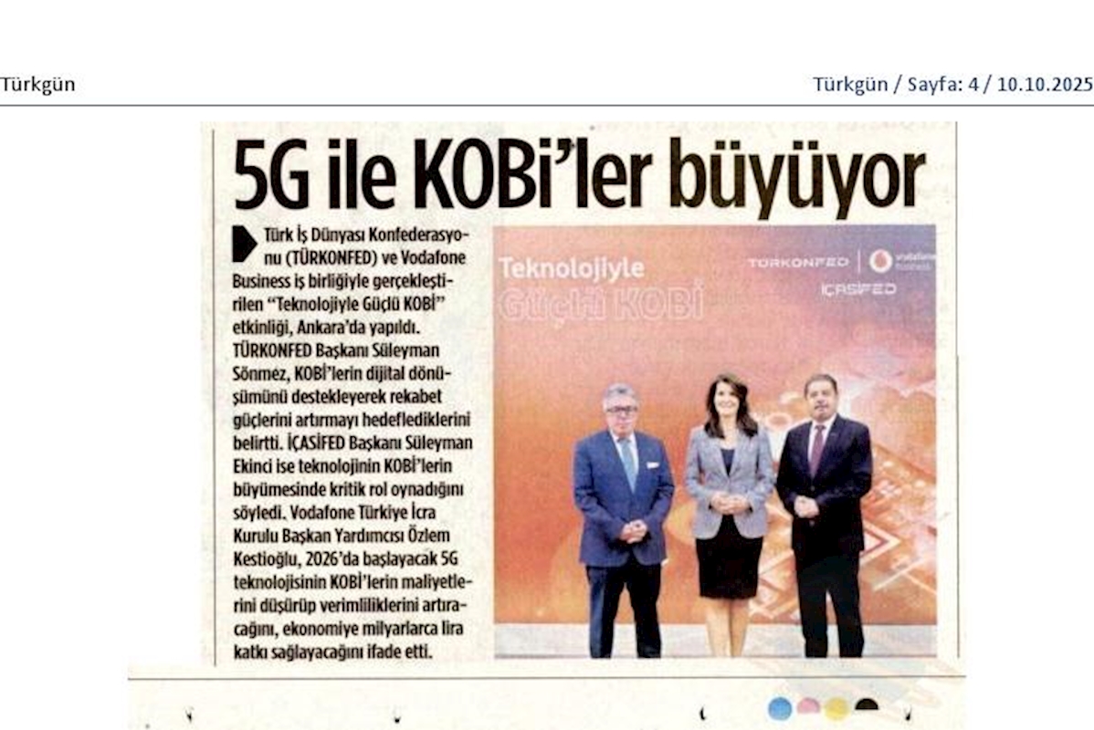 TÜRKONFED Ve Vodafone Business Kobileri Dijitallestirmeye Devam Ediyor - 2