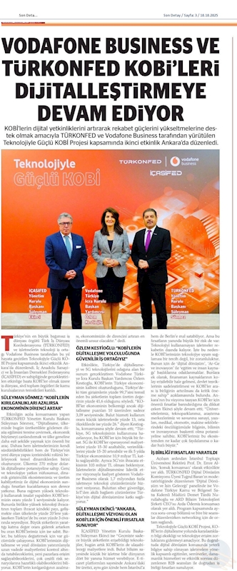 TÜRKONFED Ve Vodafone Business Kobileri Dijitallestirmeye Devam Ediyor - 3